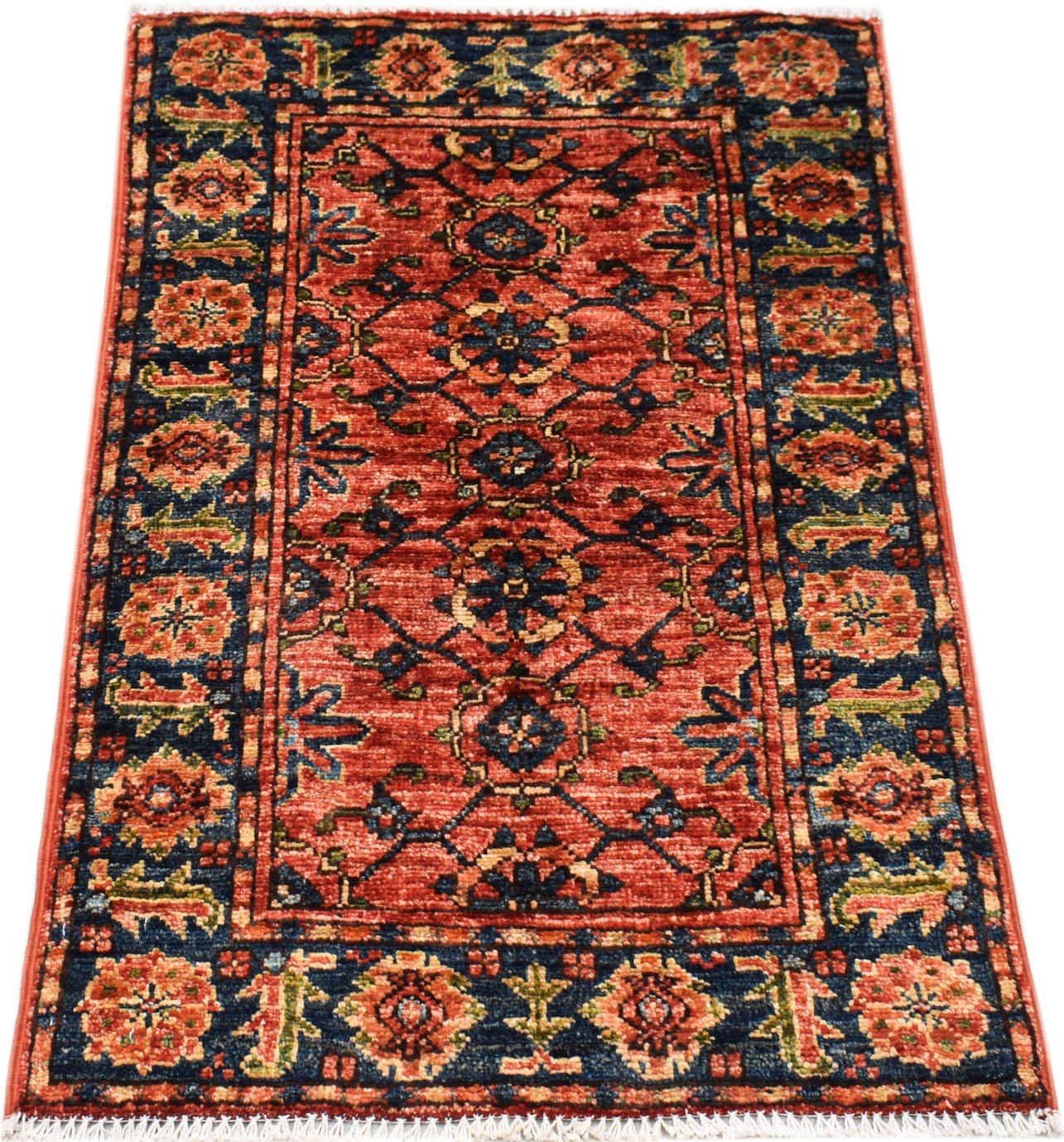 Handmade Mini Chobi Rug | 94 x 61 cm | 3'1" x 2' - Najaf Rugs & Textile