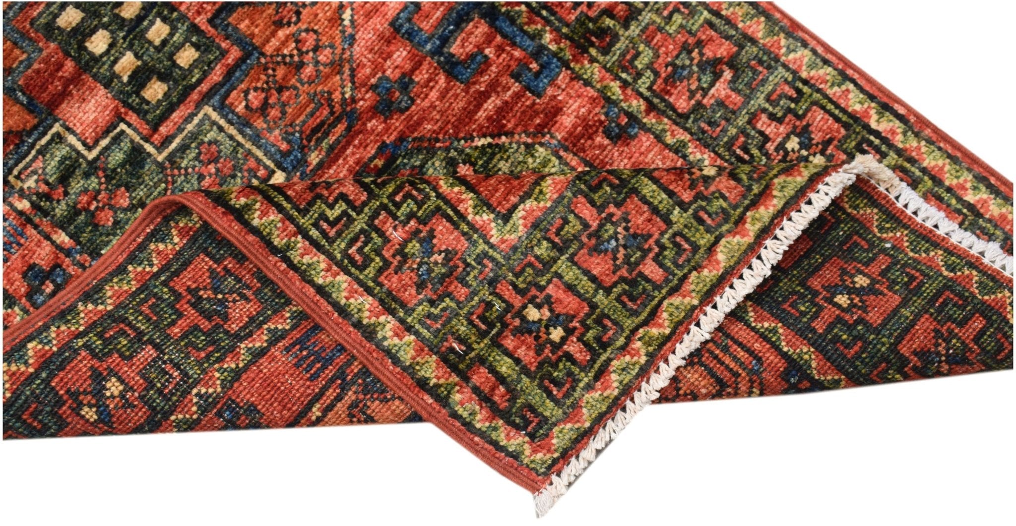 Handmade Mini Chobi Rug | 97 x 61 cm | 3'2" x 2' - Najaf Rugs & Textile