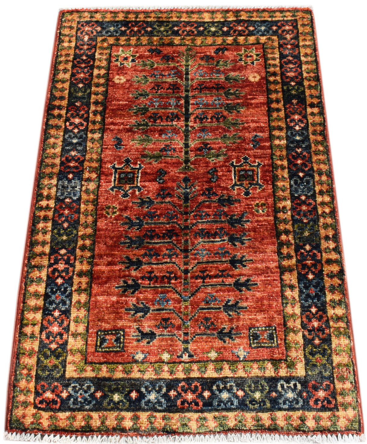 Handmade Mini Chobi Rug | 97 x 63 cm | 3'2" x 2'1" - Najaf Rugs & Textile