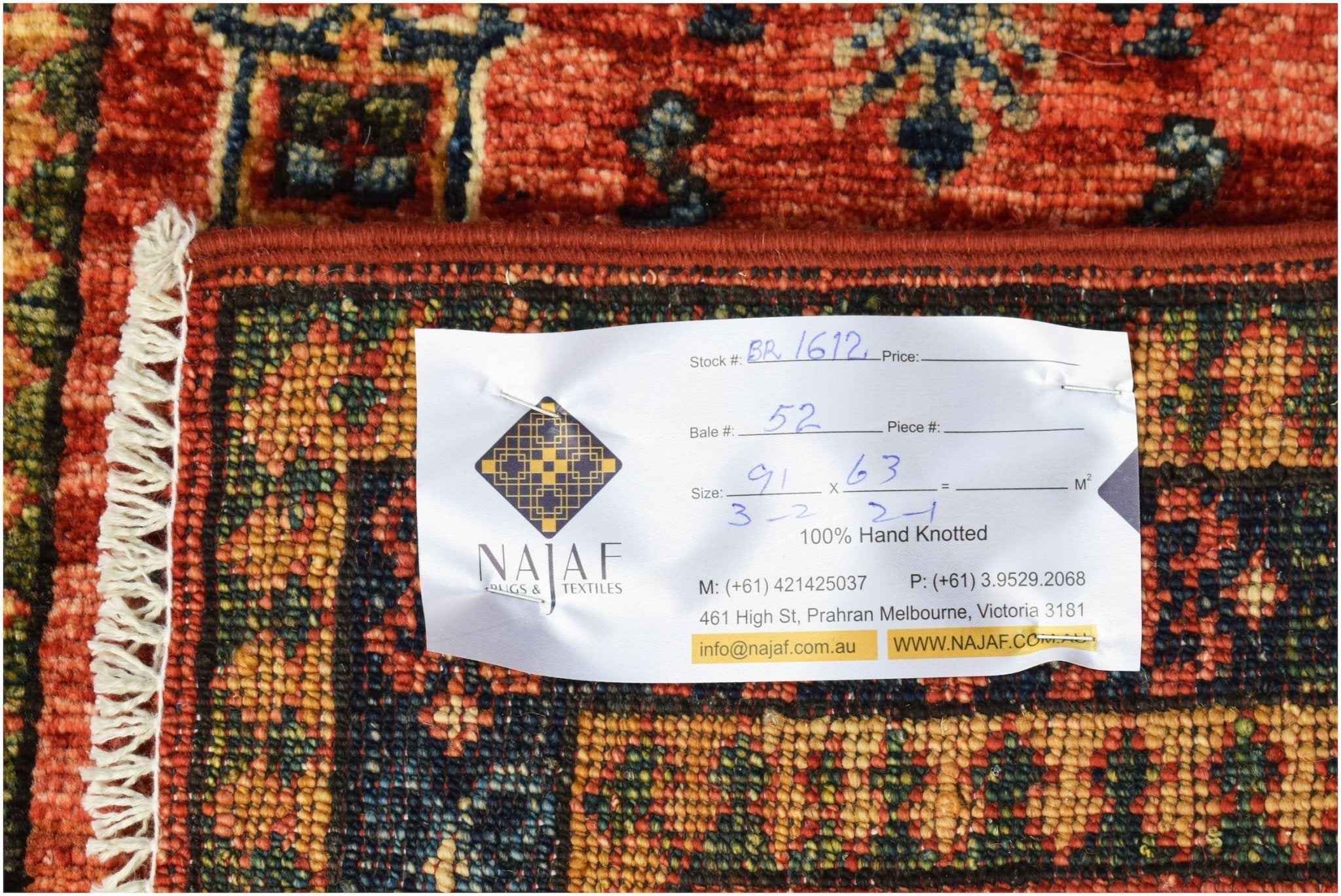 Handmade Mini Chobi Rug | 97 x 63 cm | 3'2" x 2'1" - Najaf Rugs & Textile