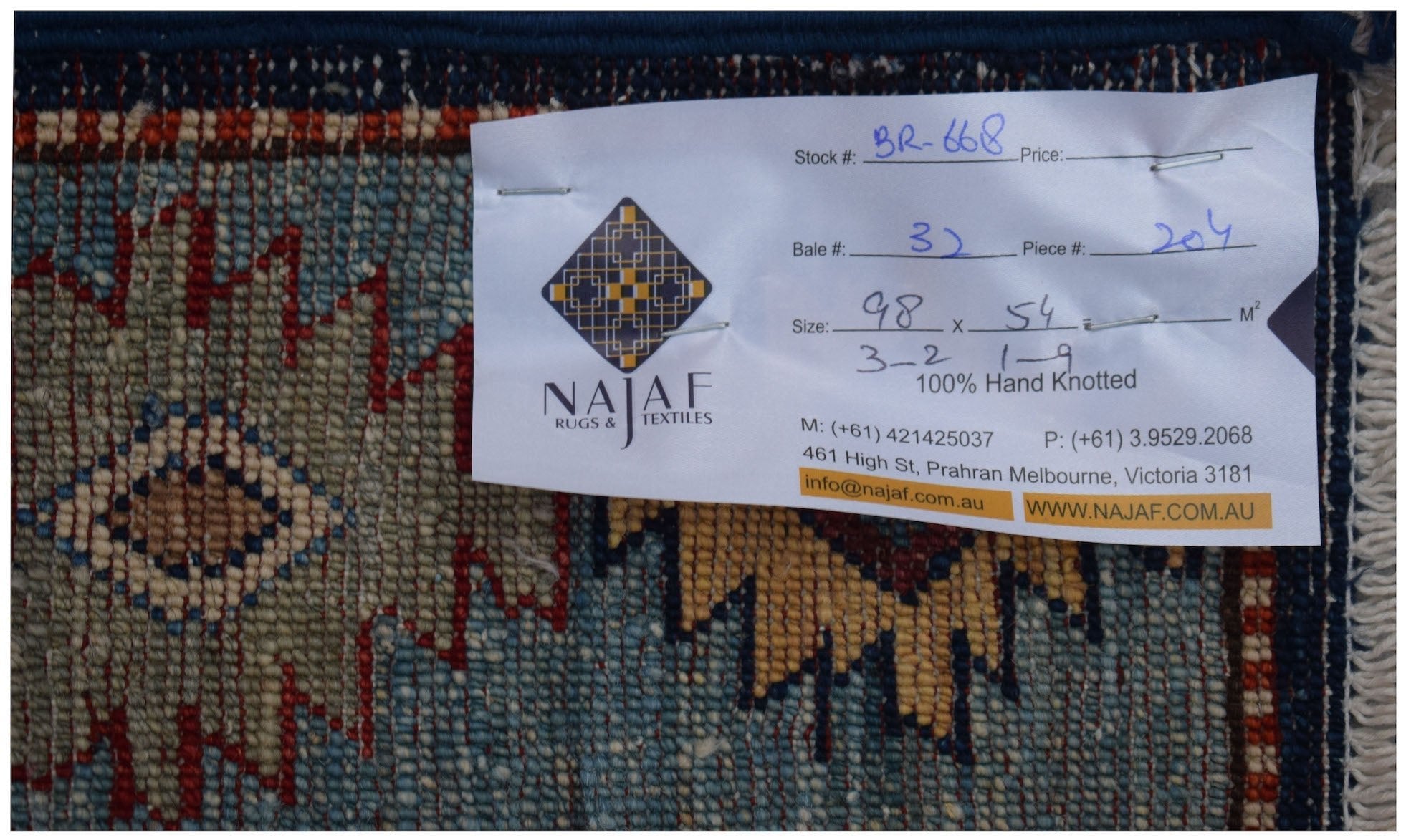 Handmade Mini Chobi Rug | 98 x 54 cm | 3'2" x 1'9" - Najaf Rugs & Textile