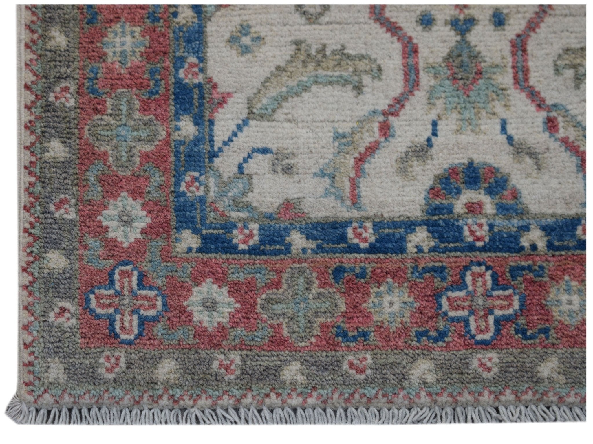 Handmade Mini Kazakh Rug | 100 x 60 cm | 3'2" x 1'11" - Najaf Rugs & Textile