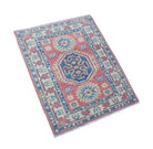 Handmade Mini Kazakh Rug | 77 x 60 cm | 2'6" x 1'11" - Najaf Rugs & Textile