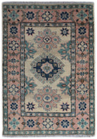 Handmade Mini Kazakh Rug | 85 x 62 cm | 2'10" x 2'1" - Najaf Rugs & Textile