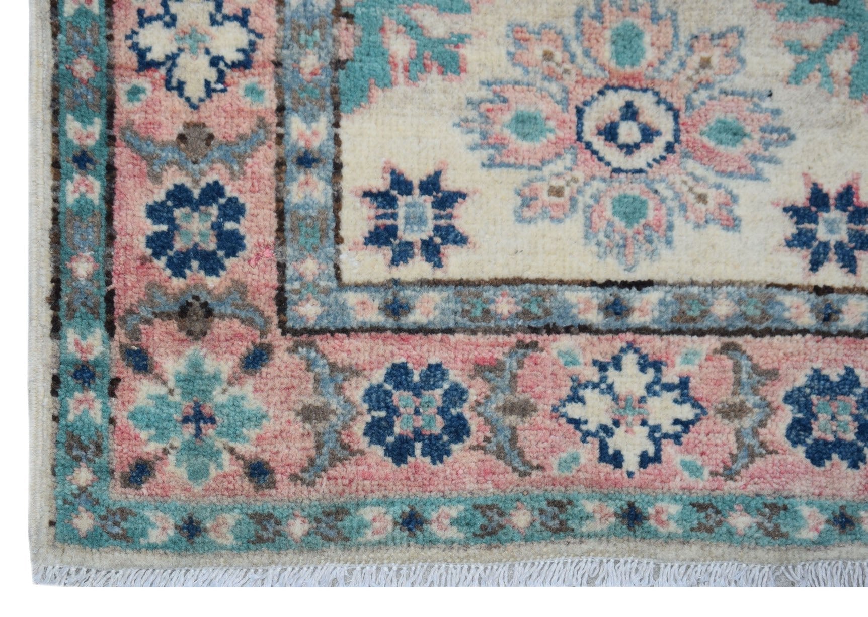 Handmade Mini Kazakh Rug | 85 x 62 cm | 2'10" x 2'1" - Najaf Rugs & Textile