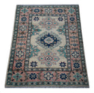 Handmade Mini Kazakh Rug | 85 x 62 cm | 2'10" x 2'1" - Najaf Rugs & Textile