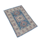 Handmade Mini Kazakh Rug | 86 x 59 cm | 2'10" x 1'11" - Najaf Rugs & Textile