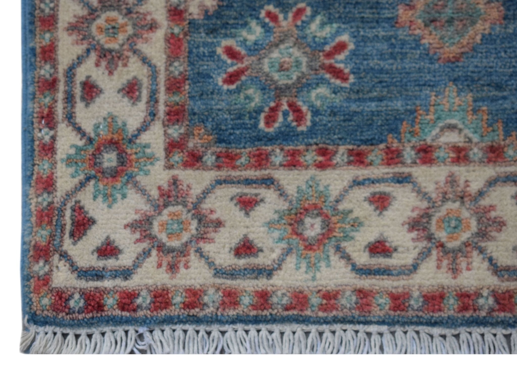 Handmade Mini Kazakh Rug | 86 x 60 cm | 2'10" x 2'2" - Najaf Rugs & Textile