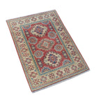 Handmade Mini Kazakh Rug | 87 x 60 cm | 2'10" x 2' - Najaf Rugs & Textile