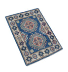 Handmade Mini Kazakh Rug | 90 x 62 cm | 2'11" x 2' - Najaf Rugs & Textile