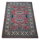 Handmade Mini Kazakh Rug | 90 x 64 cm | 3' x 2'1" - Najaf Rugs & Textile