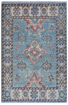 Handmade Mini Kazakh Rug | 92 x 62 cm | 3' x 2' - Najaf Rugs & Textile