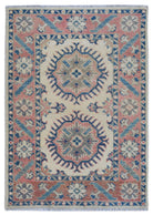 Handmade Mini Kazakh Rug | 93 x 60 cm | 3' x 2' - Najaf Rugs & Textile