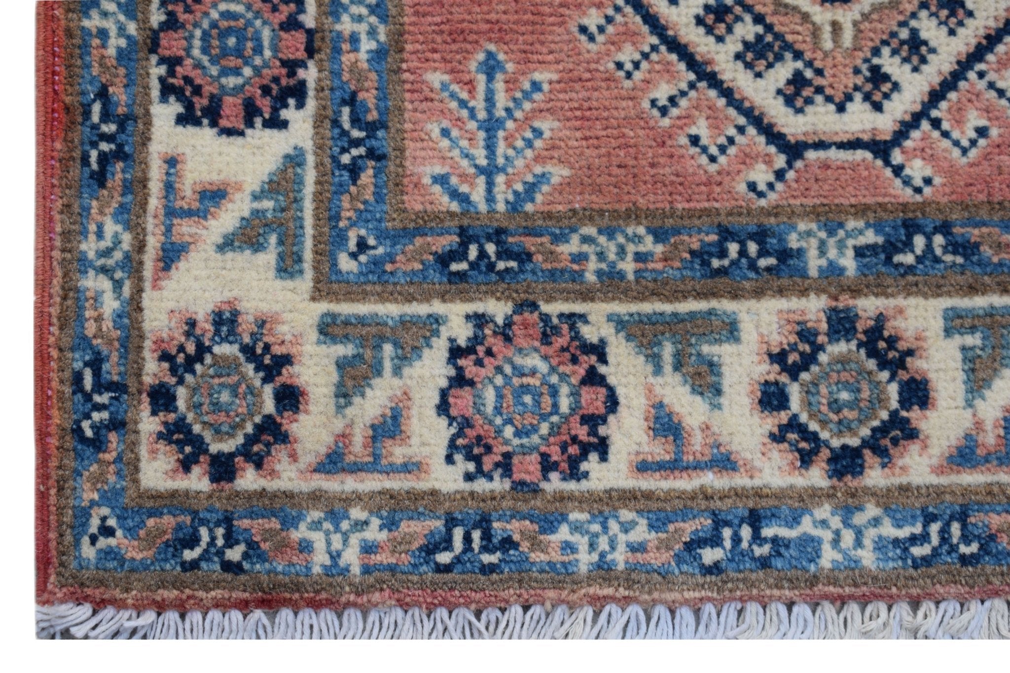 Handmade Mini Kazakh Rug | 97 x 60 cm | 3'2" x 2' - Najaf Rugs & Textile