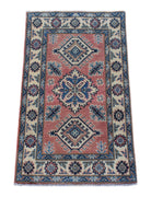 Handmade Mini Kazakh Rug | 97 x 60 cm | 3'2" x 2' - Najaf Rugs & Textile