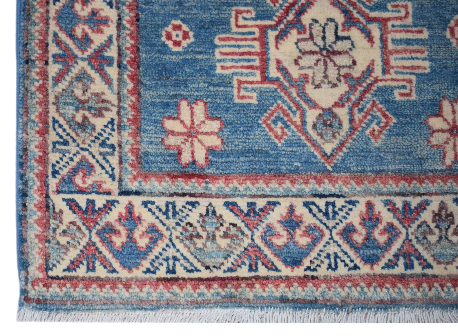 Handmade Mini Kazakh Rug | 97 x 62 cm | 3'2" x 2'1" - Najaf Rugs & Textile