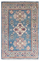 Handmade Mini Kazakh Rug | 97 x 62 cm | 3'2" x 2'1" - Najaf Rugs & Textile