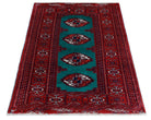 Handmade Mini Tekke Tukmen Sara Rug | 95 x 72 cm | 3'1" x 2'4" - Najaf Rugs & Textile