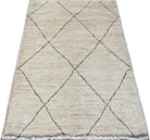 Handmade Mini Tribal Afghan Berber Rug | 87 x 63 cm | 2'10" x 2'1" - Najaf Rugs & Textile