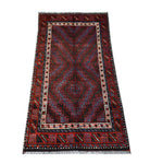 Handmade Mini Tribal Afghan Rug | 102 x 67 cm | 3'4" x 2'2" - Najaf Rugs & Textile