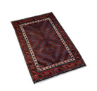 Handmade Mini Tribal Afghan Rug | 102 x 67 cm | 3'4" x 2'2" - Najaf Rugs & Textile