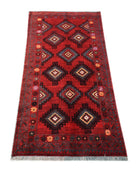 Handmade Mini Tribal Afghan Rug | 105 x 60 cm | 3'6" x 2' - Najaf Rugs & Textile