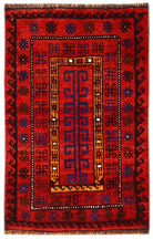 Handmade Mini Tribal Afghan Rug | 82 x 57 cm | 2'9" x 1'11" - Najaf Rugs & Textile