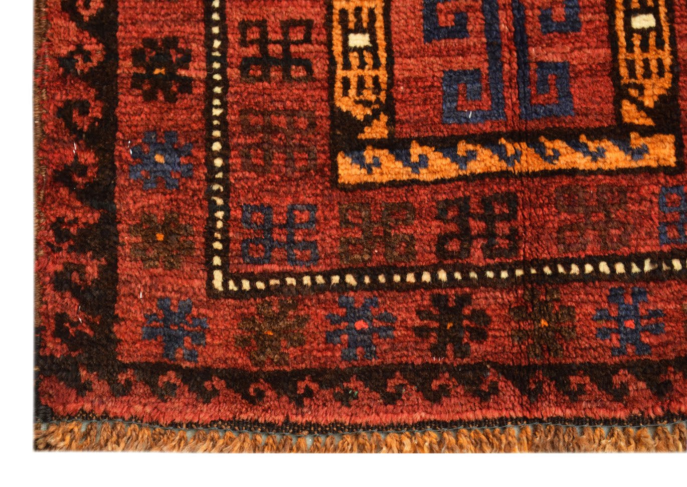 Handmade Mini Tribal Afghan Rug | 82 x 57 cm | 2'9" x 1'11" - Najaf Rugs & Textile