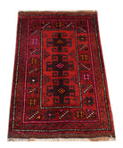 Handmade Mini Tribal Afghan Rug | 88 x 64 cm | 2'11" x 2'1" - Najaf Rugs & Textile