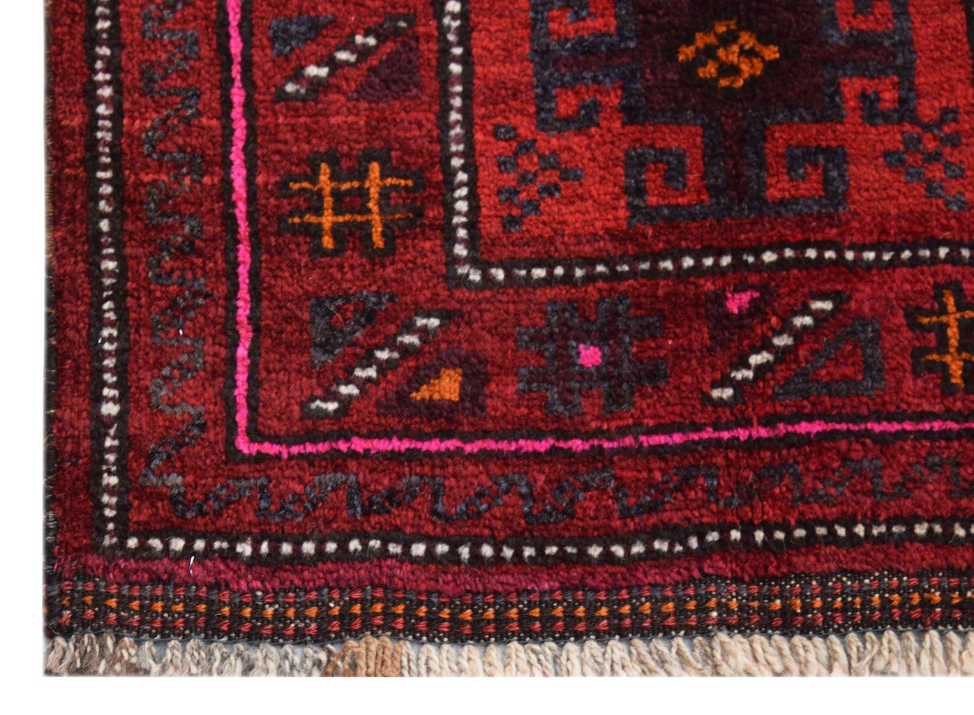 Handmade Mini Tribal Afghan Rug | 88 x 64 cm | 2'11" x 2'1" - Najaf Rugs & Textile