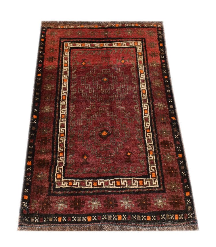 Handmade Mini Tribal Afghan Rug | 92 x 61 cm | 3' x 2' - Najaf Rugs & Textile