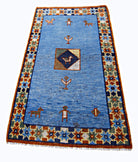 Handmade Mini Tribal Gabbeh Rug | 87 x 57 cm | 2'10" x 1'10" - Najaf Rugs & Textile