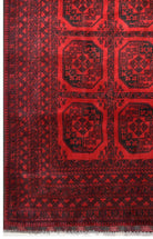 Handmade Old Afghan Turkmen Rug | 281 x 203 cm | 9'2" x 6'6" - Najaf Rugs & Textile