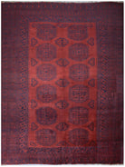 Handmade Old Afghan Turkmen Rug | 337 x 270 cm | 11' x 8'8" - Najaf Rugs & Textile