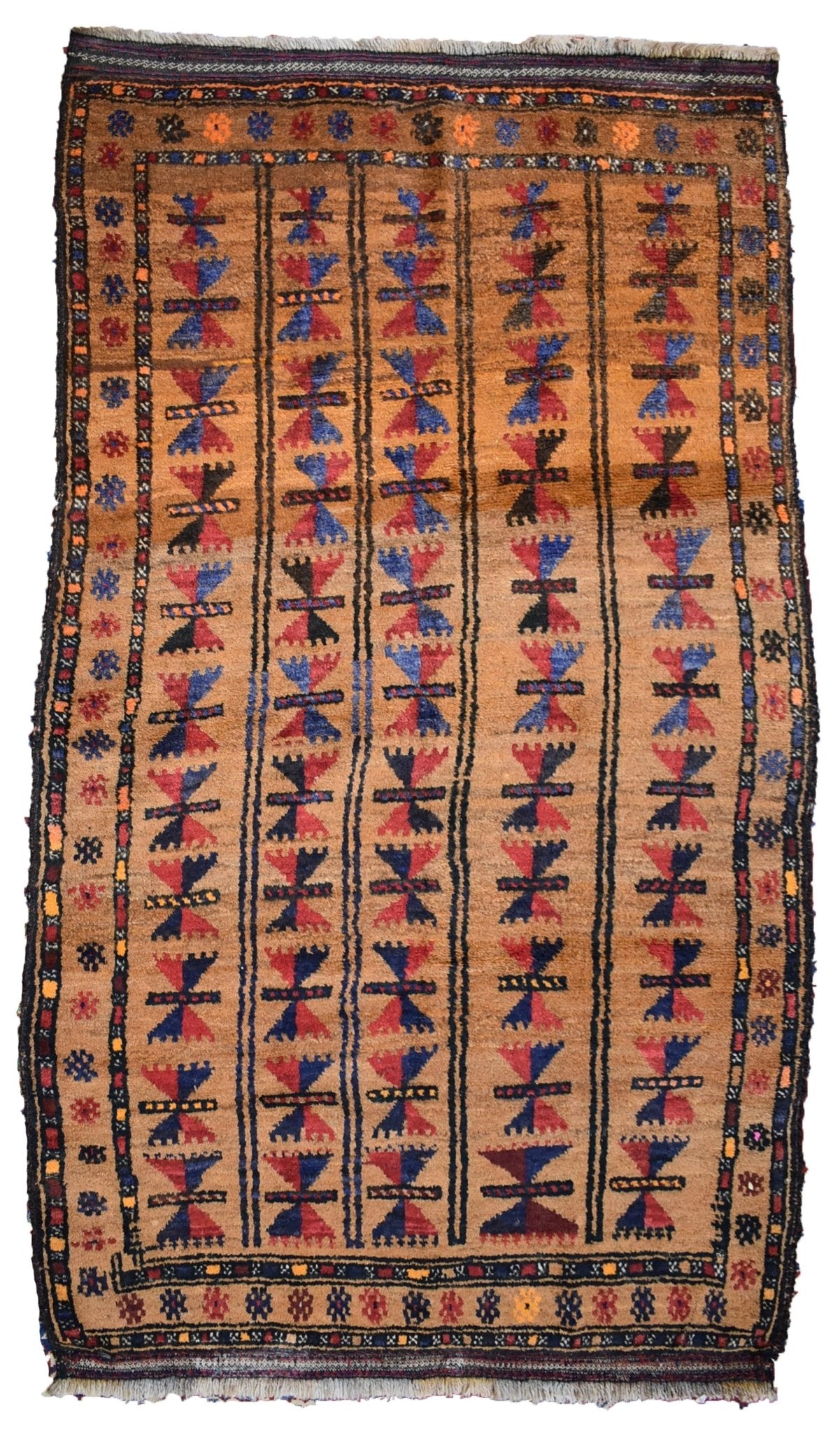 Handmade Old Tribal Shepherd's Rug | 183 x 110 cm | 6' x 3'6" - Najaf Rugs & Textile