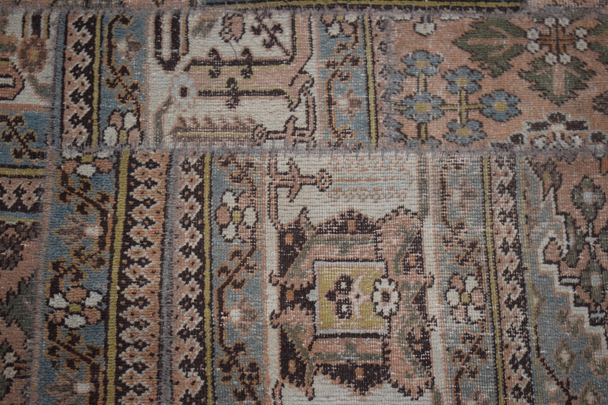 Handmade Patchwork Hallway Runner | 694 x 80 cm | 22'10" x 2'8" - Najaf Rugs & Textile