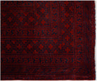 Handmade Semi-Antique Afghan Elephant's Foot Rug | 366 x 250 cm | 11' x 8'3" - Najaf Rugs & Textile