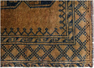 Handmade Semi-Antique Afghan Turkmen Rug | 137 x 105 cm | 4'6" x 3'6" - Najaf Rugs & Textile