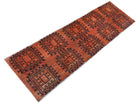 Handmade Semi-Antique Turkmen Rug | 216 x 62 cm | 7'1" x 2' - Najaf Rugs & Textile