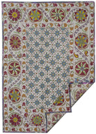 Handmade Silk & Cotton Uzbek Suzani | 152 x 110 cm - Najaf Rugs & Textile