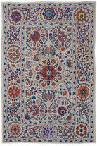 Handmade Silk Uzbek Suzani | 127 x 97 cm - Najaf Rugs & Textile