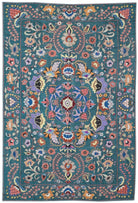 Handmade Silk Uzbek Suzani | 323 x 147 cm - Najaf Rugs & Textile