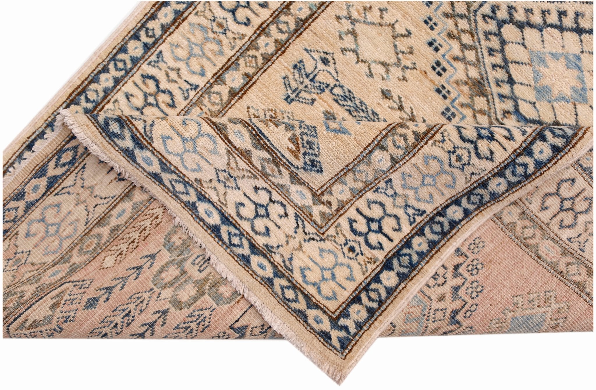 Handmade Super Afghan Kazakh Hallway Runner | 1015 x 92 cm | 33'3" x 3' - Najaf Rugs & Textile