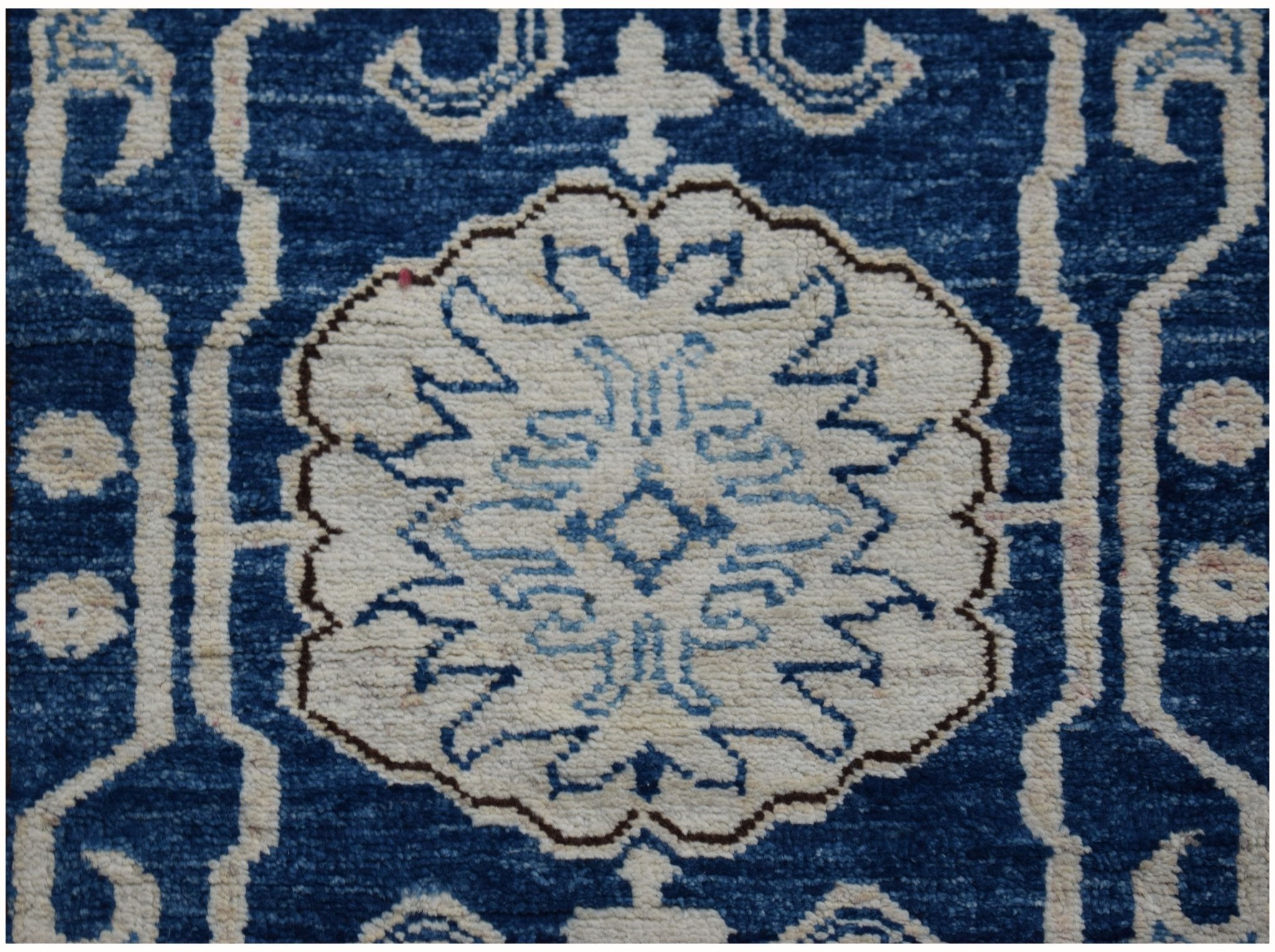 Handmade Super Afghan Kazakh Hallway Runner | 615 x 78 cm | 20'2" x 2'7" - Najaf Rugs & Textile