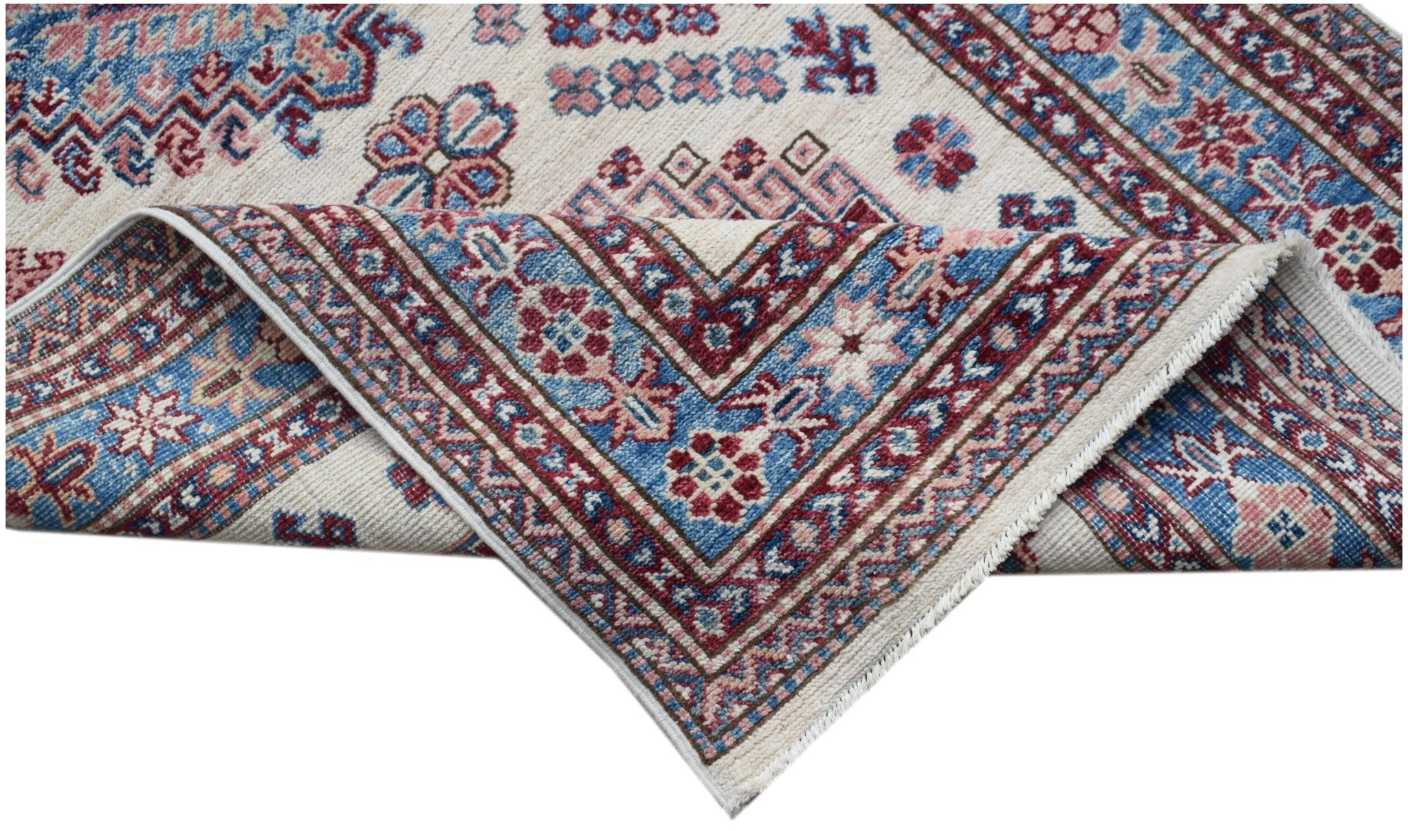 Handmade Super Afghan Kazakh Hallway Runner | 669 x 84 cm | 21'11" x 2'9" - Najaf Rugs & Textile