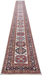 Handmade Super Afghan Kazakh Hallway Runner | 682 x 82 cm | 22'5" x 2'9" - Najaf Rugs & Textile