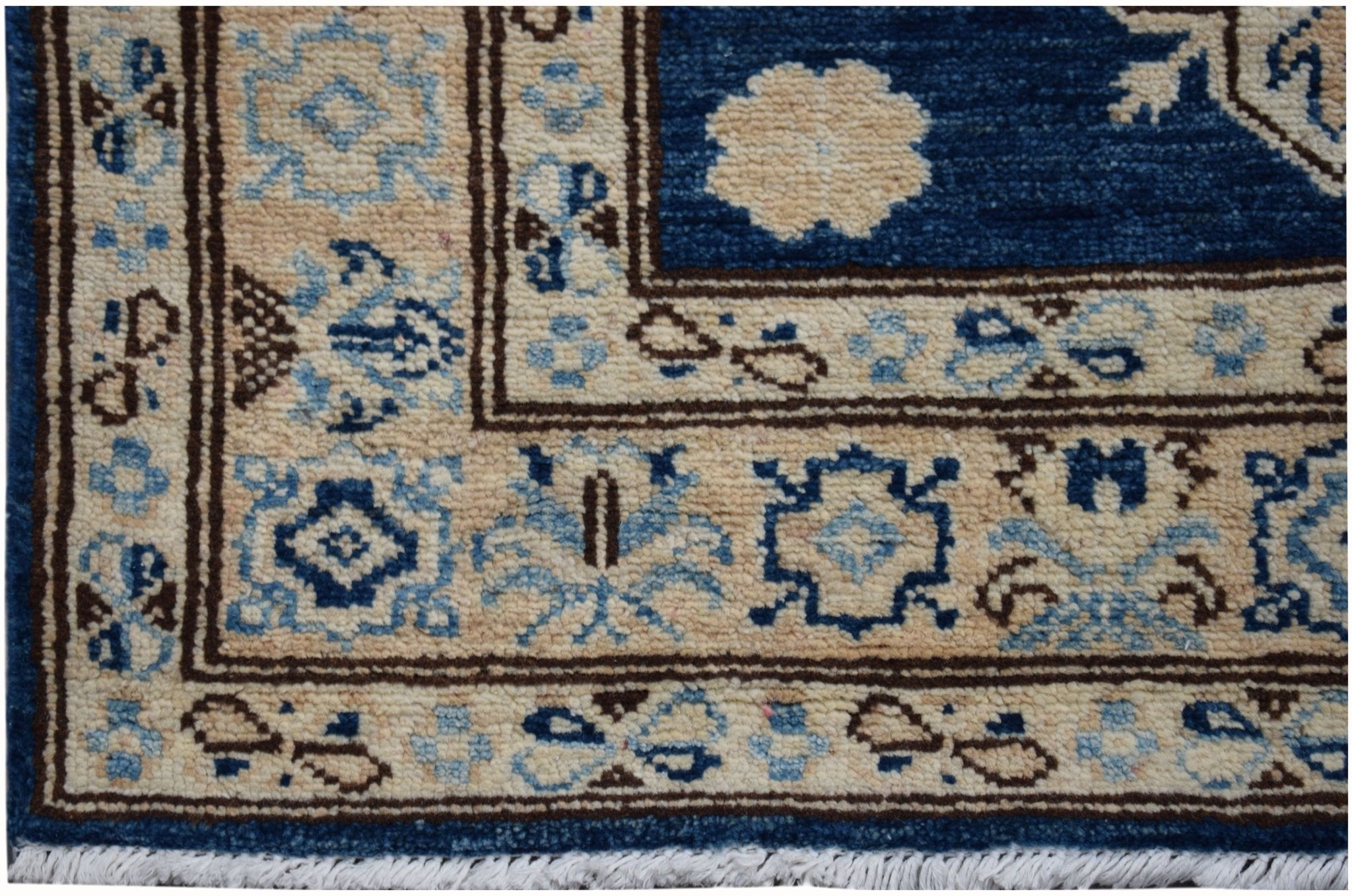 Handmade Super Afghan Kazakh Hallway Runner | 685 x 77 cm | 22'4" x 2'6" - Najaf Rugs & Textile