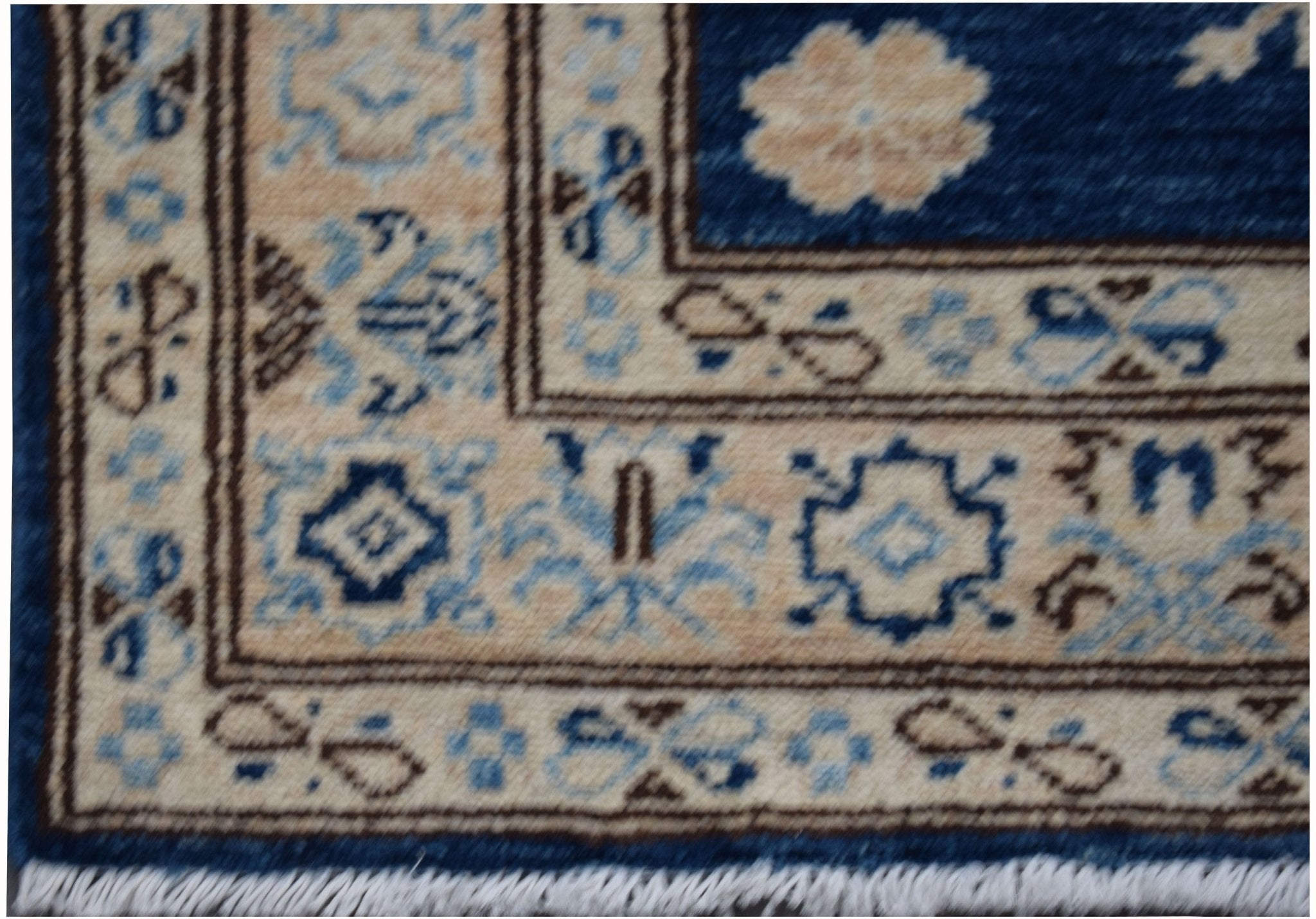 Handmade Super Afghan Kazakh Hallway Runner | 690 x 79 cm | 22'8" x 2'7" - Najaf Rugs & Textile