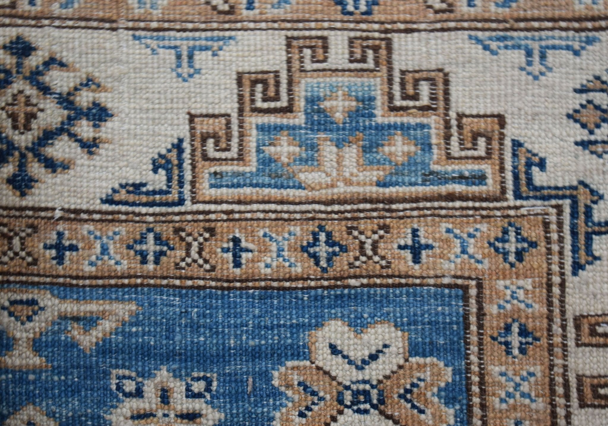 Handmade Super Afghan Kazakh Hallway Runner | 774 x 81 cm | 25'5" x 2'8" - Najaf Rugs & Textile