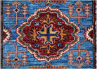 Handmade Super Kazakh Hallway Runner | 574 x 77 cm | 18'10" x 2'7" - Najaf Rugs & Textile